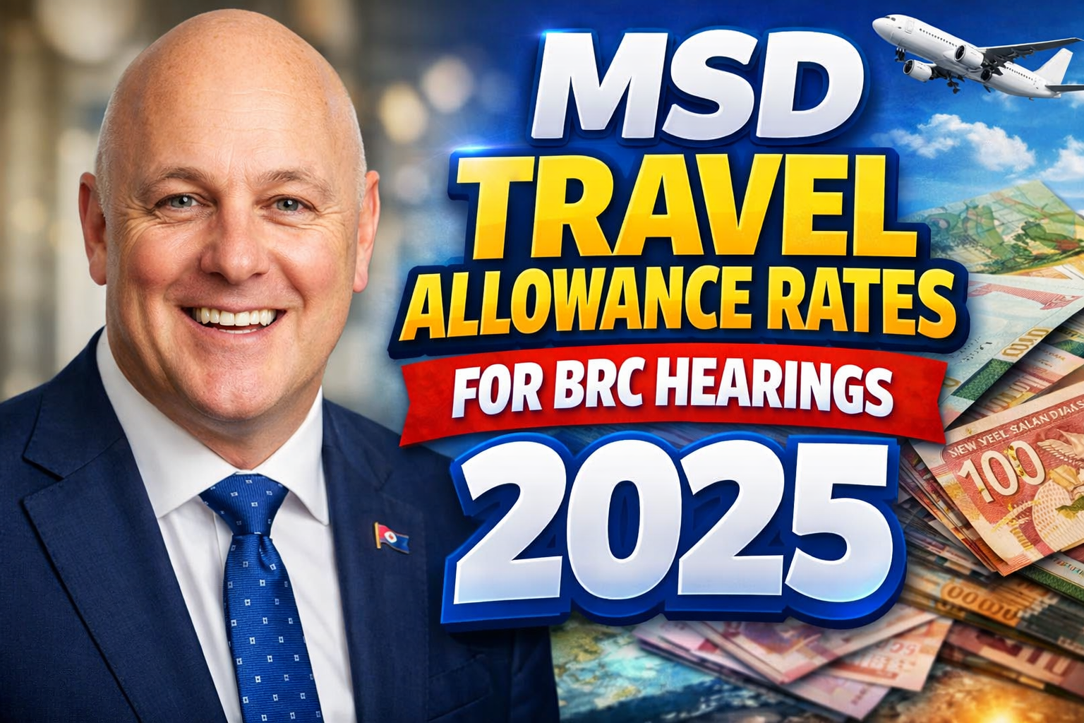 MSD Travel Allowance Rates for BRC Hearings 2025