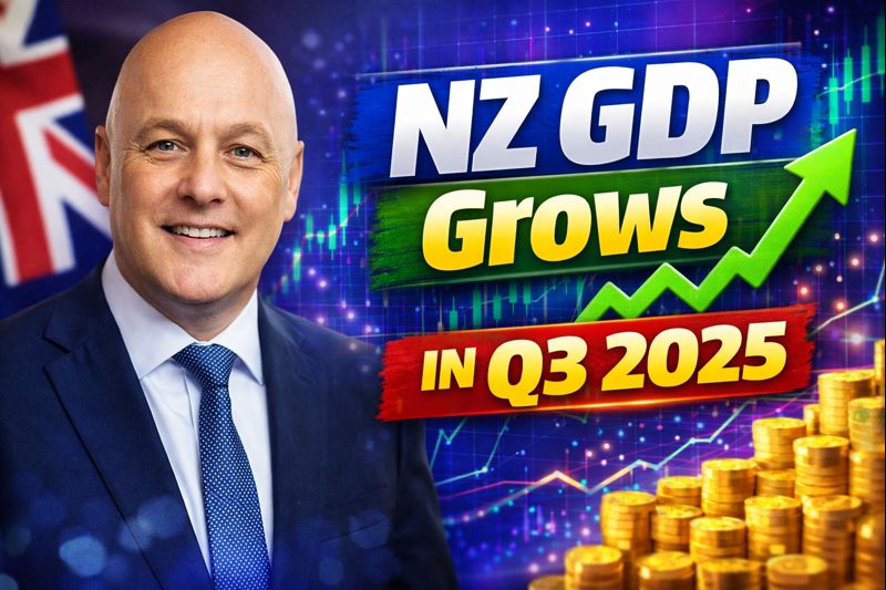 NZ GDP Grows in Q3 2025 Economic Recovery Strengthens Ahead of 2026 RBNZ Rate Forecast