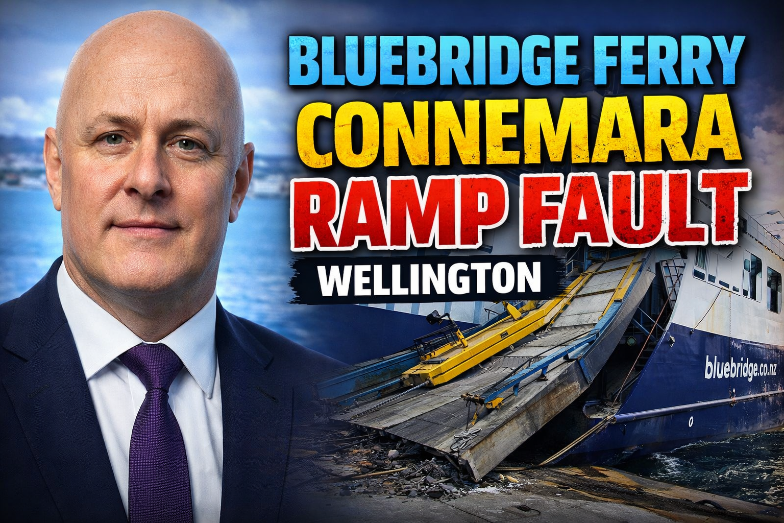 Bluebridge Ferry Connemara Ramp Fault Wellington Cook Strait Ferry Delays Reported