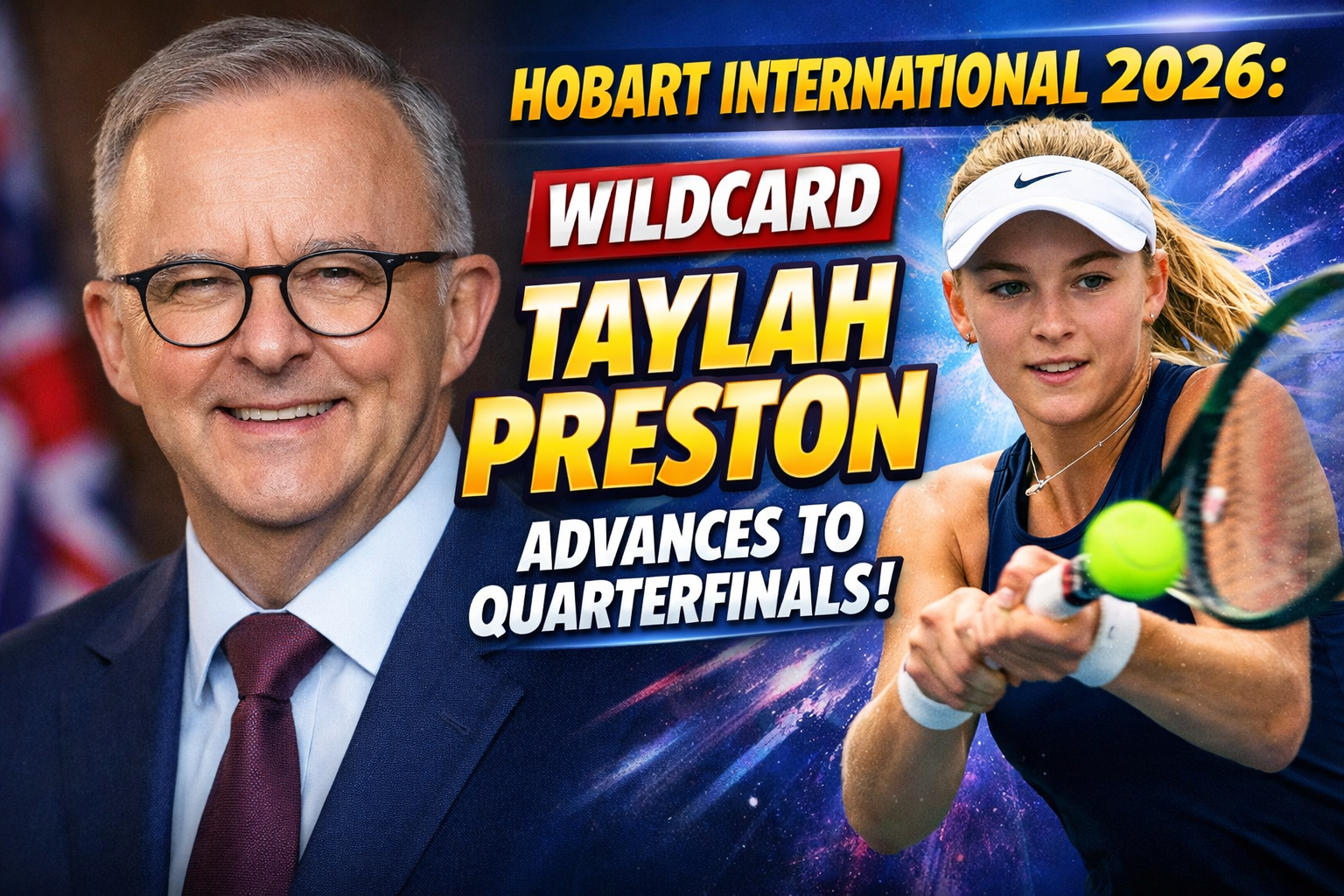 Hobart International 2026 wildcard Taylah Preston advances to quarterfinals