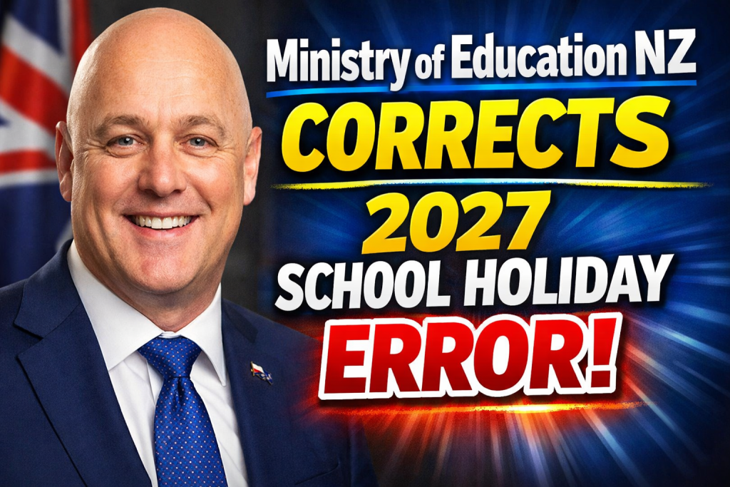 Ministry of Education NZ Corrects 2027 School Holiday Error Updated Term Dates Explained