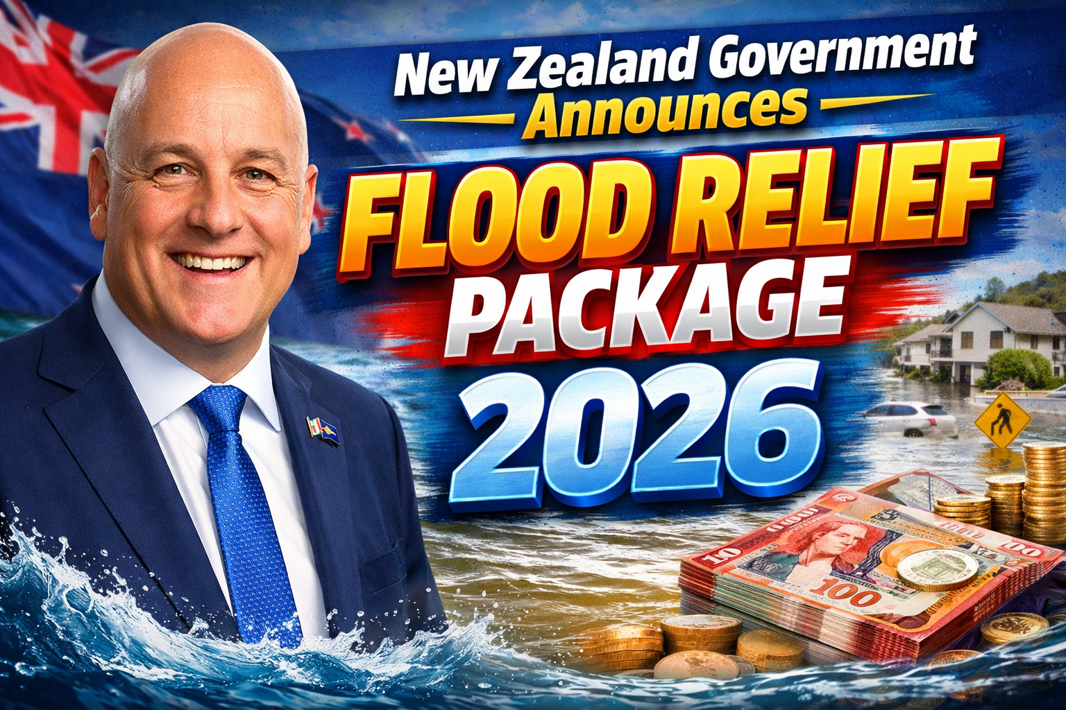 New Zealand Government Announces Flood Relief Package 2026 to Support Affected Communities