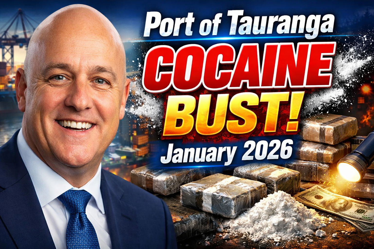Port of Tauranga Cocaine Bust January 2026 Major Drug Seizure Uncovered
