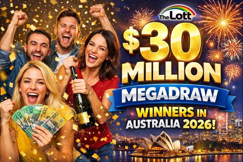 The Lott $30 Million MegaDraw Winners in Australia 2026 Full Results and Locations