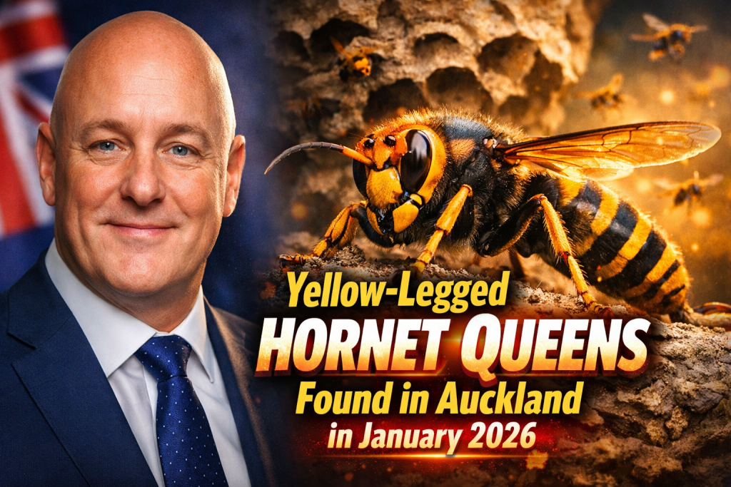Yellow-Legged Hornet Queens Found in Auckland in January 2026, Biosecurity on Alert
