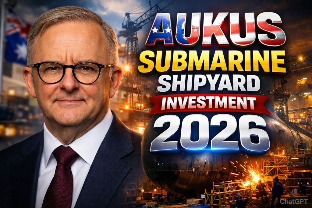 AUKUS Submarine Shipyard Investment 2026 Major Funding Boost for Osborne Naval Shipyard