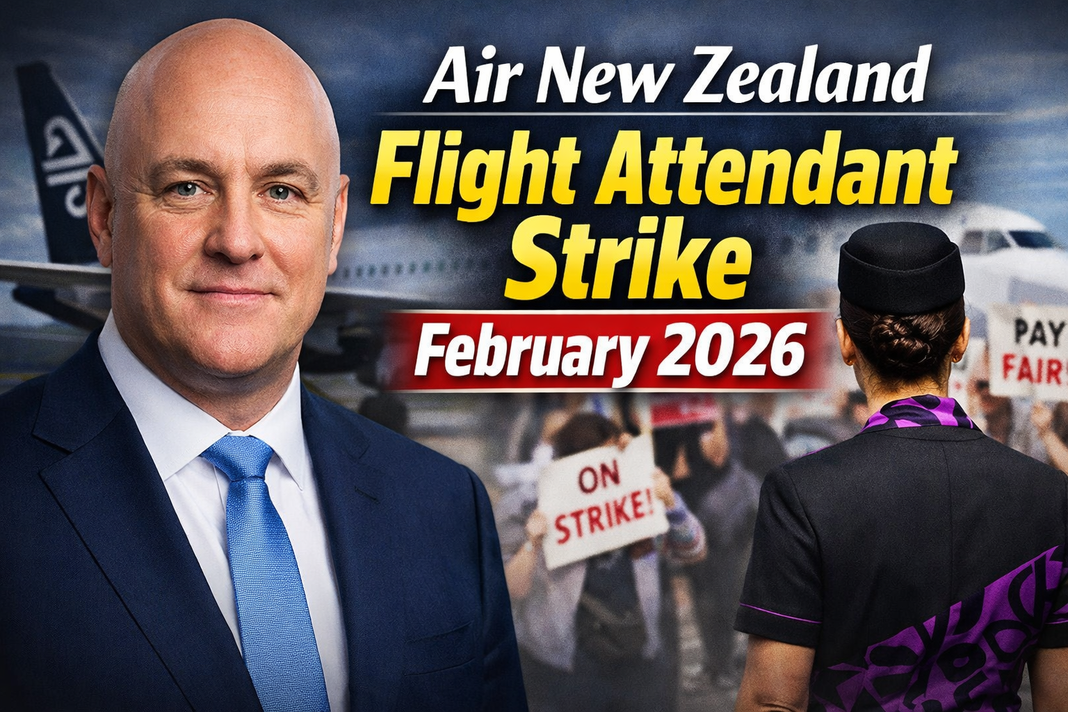 Air New Zealand Flight Attendant Strike February 2026 International Flight Cancellations and Pay Dispute Impact