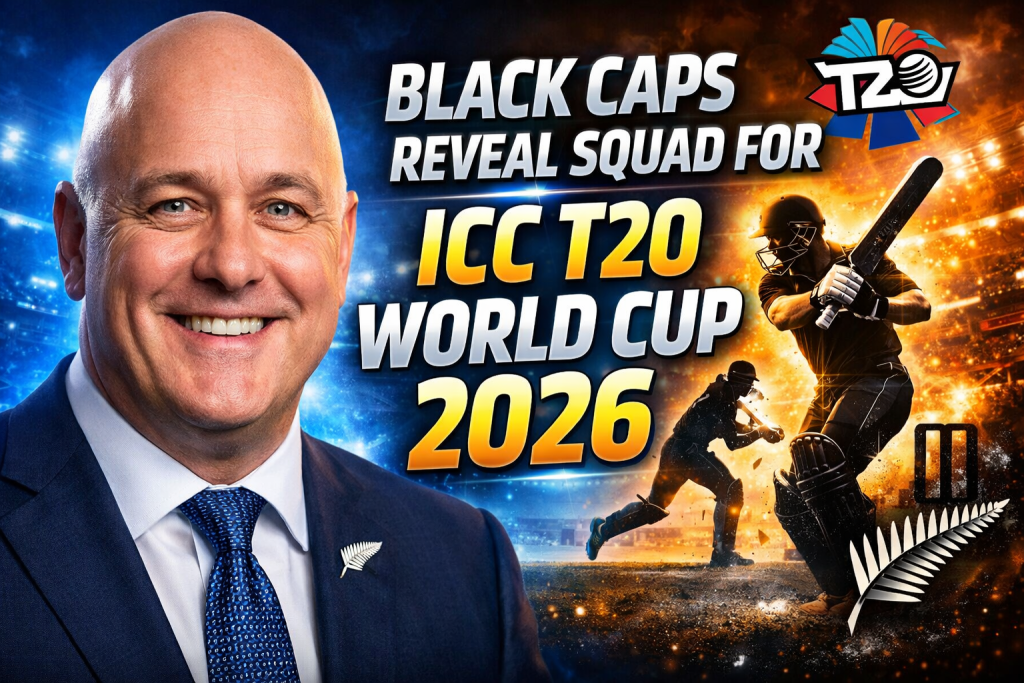 Black Caps Reveal Squad for ICC T20 World Cup 2026 Key Players and Surprises