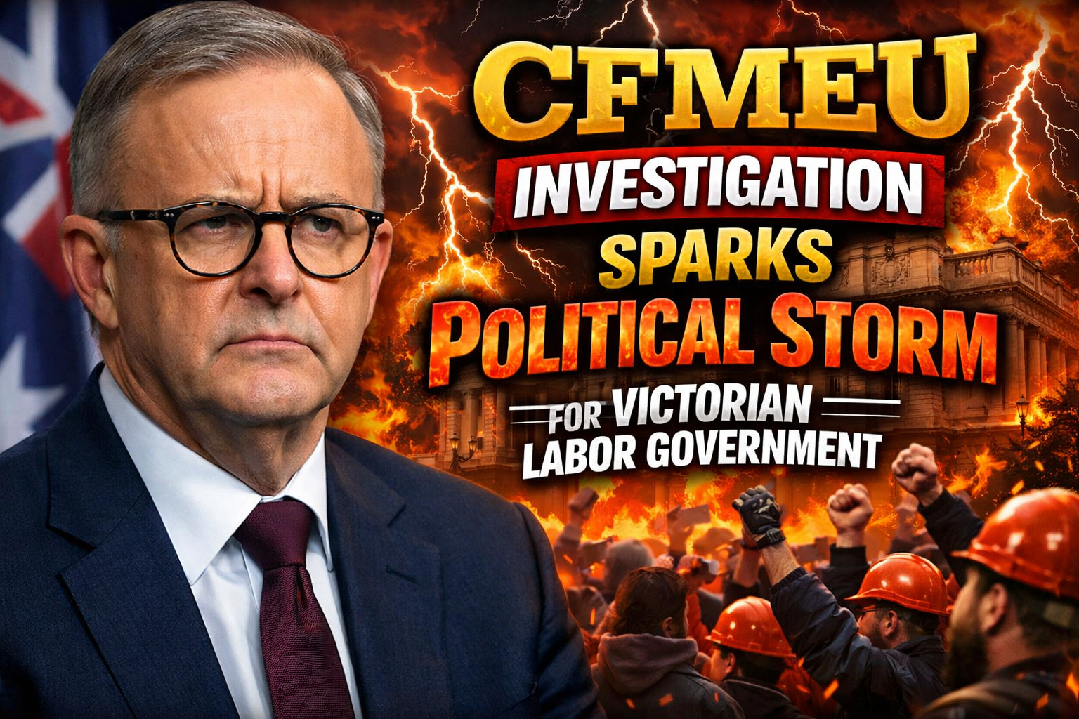 CFMEU Investigation Sparks Political Storm for Victorian Labor Government