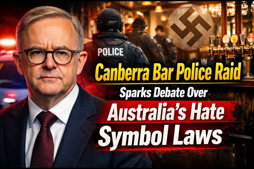 Canberra Bar Police Raid Sparks Debate Over Australia’s Hate Symbol Laws