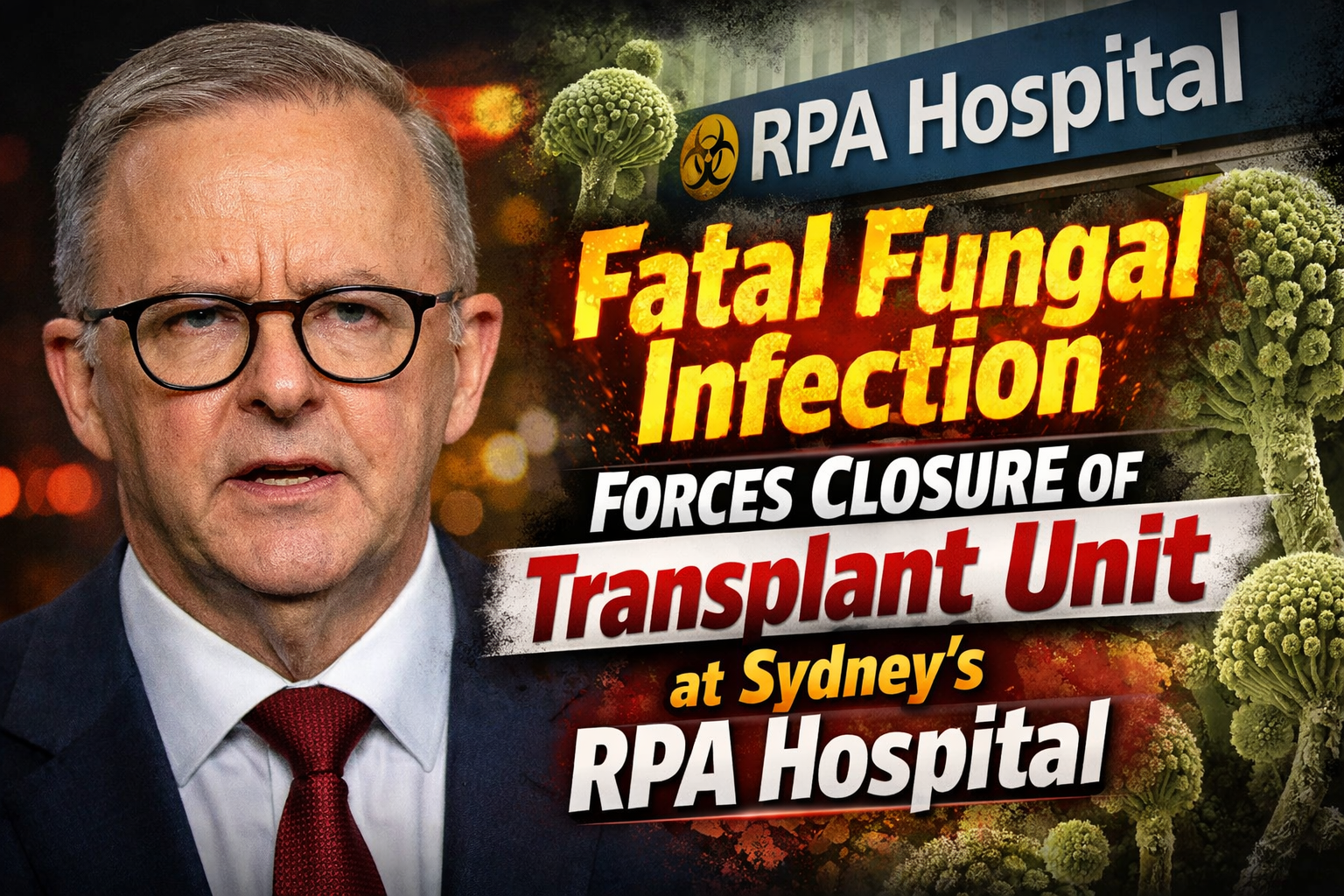 Fatal Fungal Infection Forces Closure of Transplant Unit at Sydney’s RPA Hospital