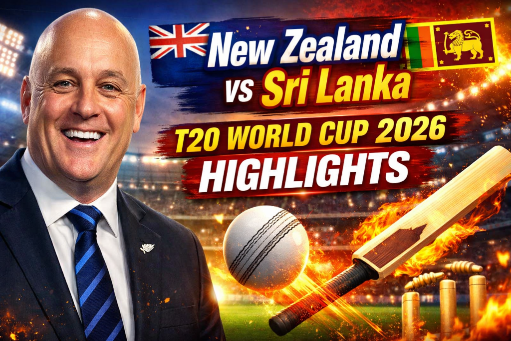 New Zealand vs Sri Lanka T20 World Cup 2026 Highlights Match Summary, Key Moments & Full Result