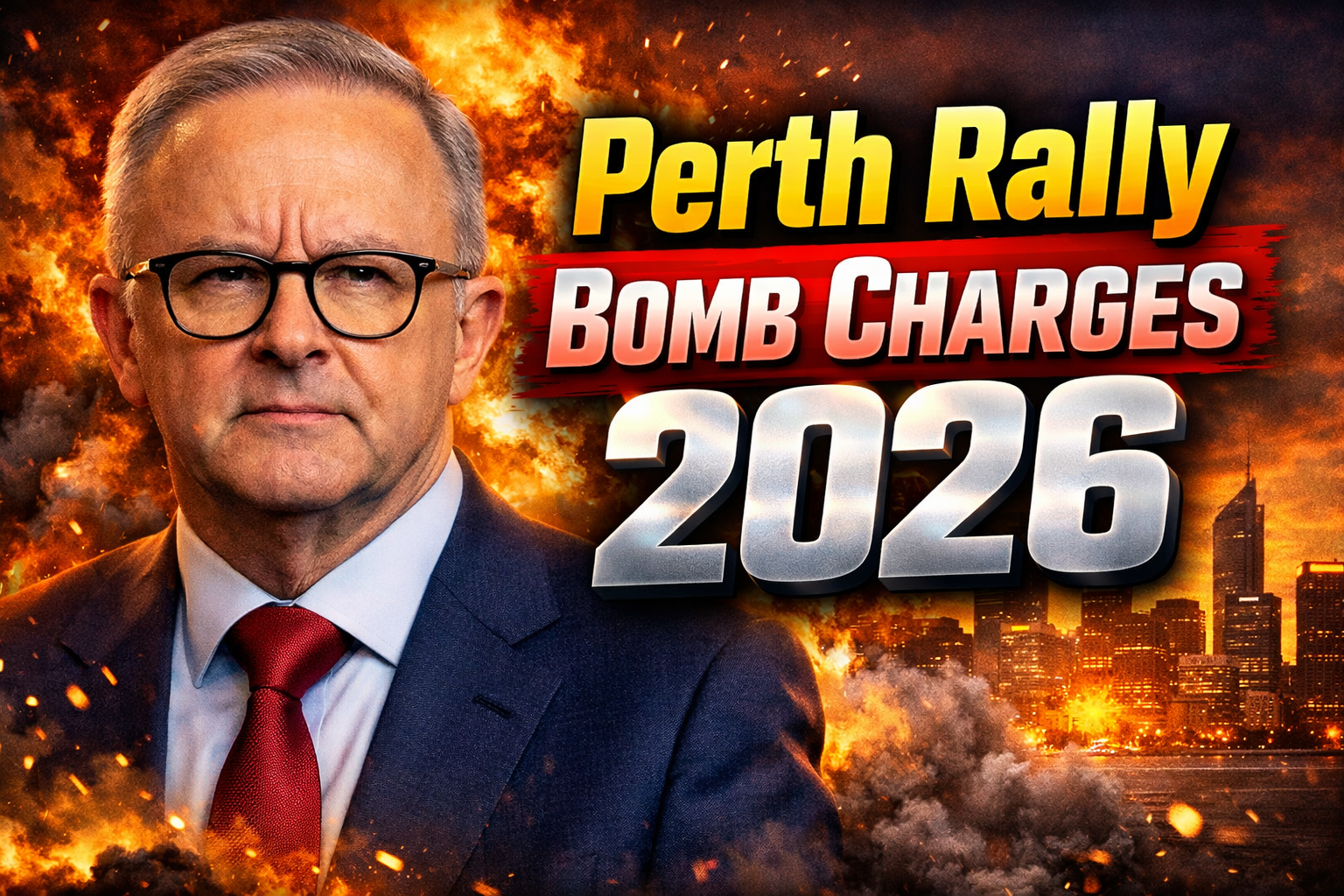 Perth Rally Bomb Charges 2026 WA Joint Counter Terrorism Team Announces Arrests