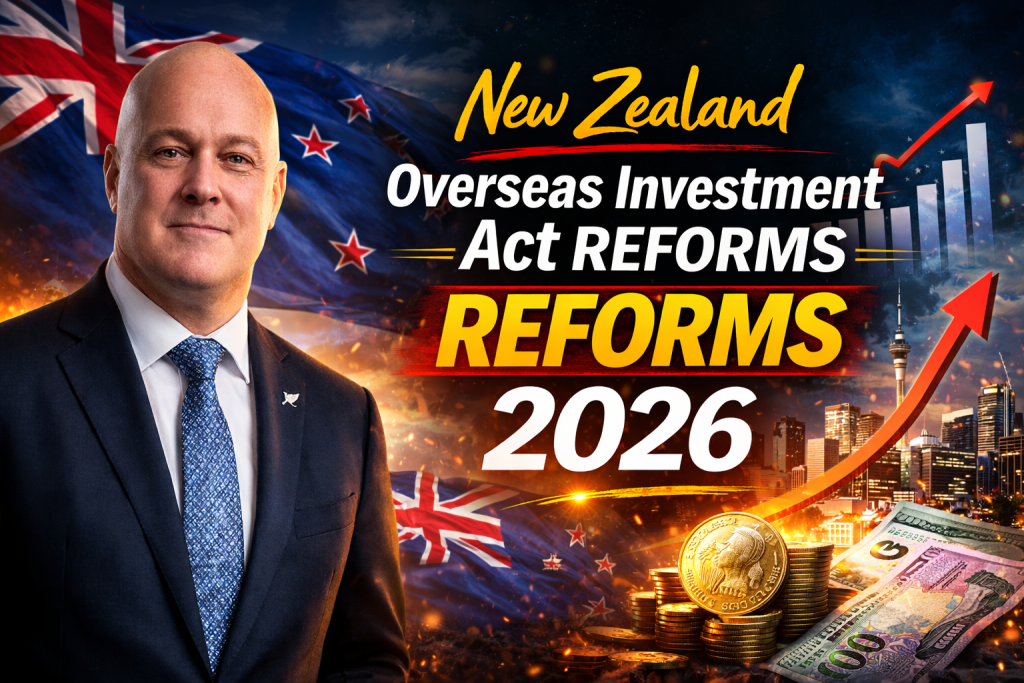New Zealand Overseas Investment Act Reforms 2026 Key Changes and Impact on Foreign Investors