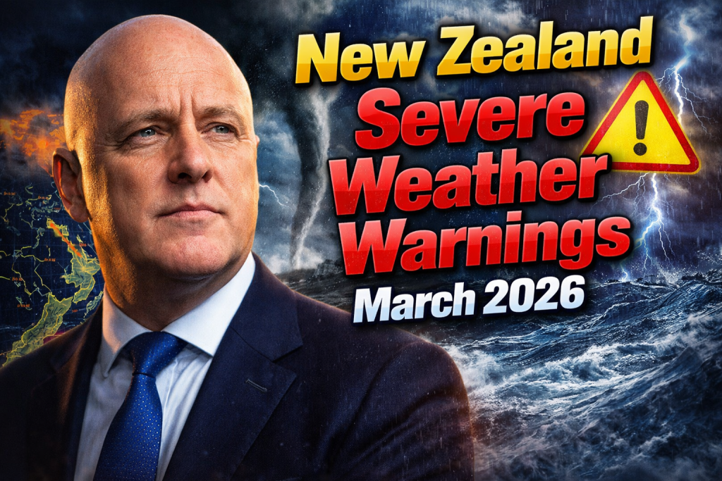 New Zealand Severe Weather Warnings March 2026 MetService Issues Red Alert for Subtropical Low