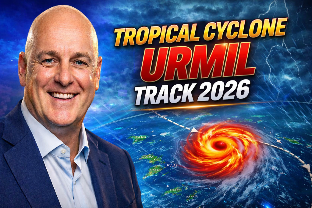 Tropical Cyclone Urmil track 2026 New Zealand issues heavy rain warnings as flights face disruption