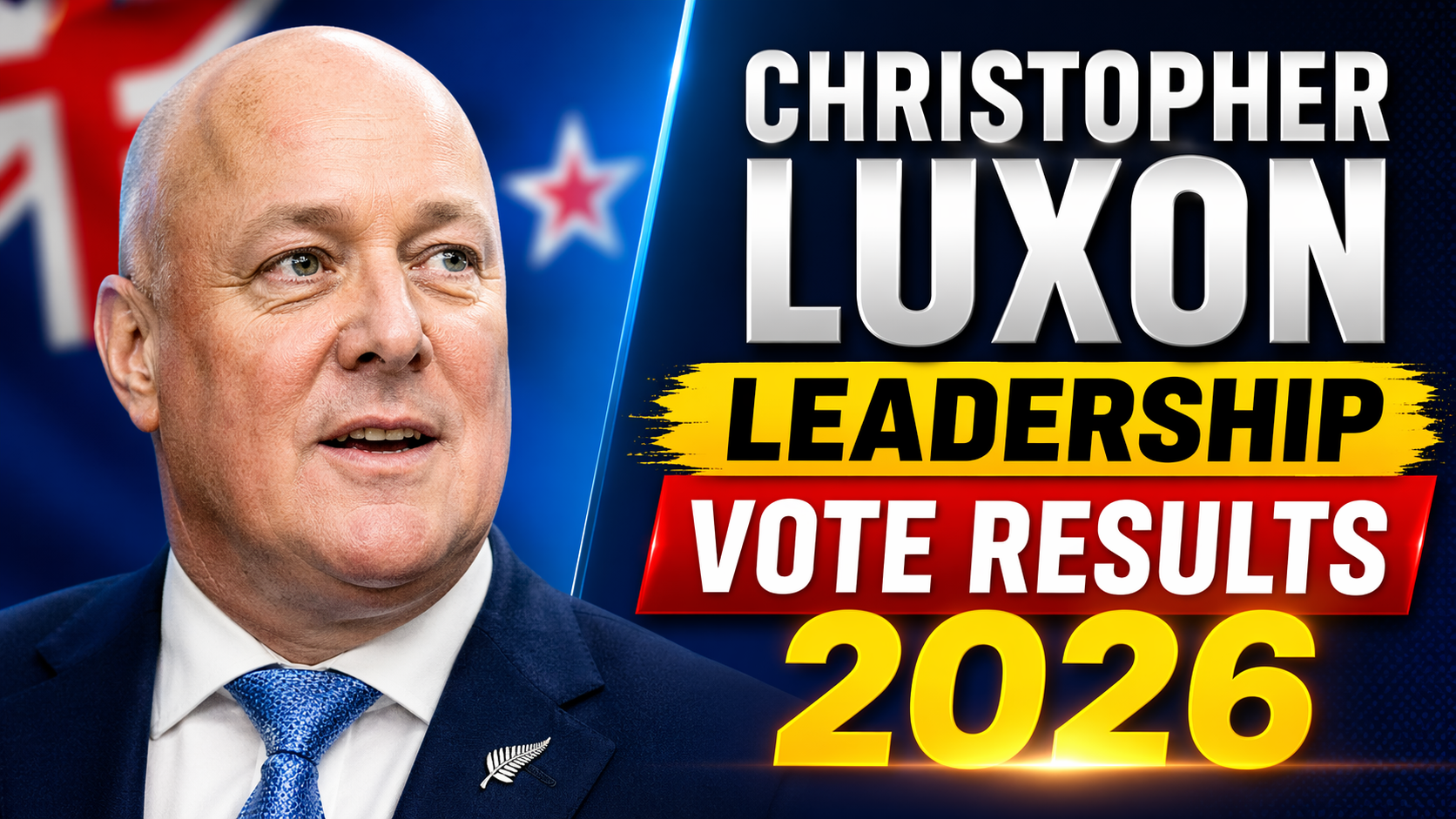 Christopher Luxon Leadership Vote Results 2026 New Zealand National Party Caucus Meeting in Wellington and Election Poll Impact