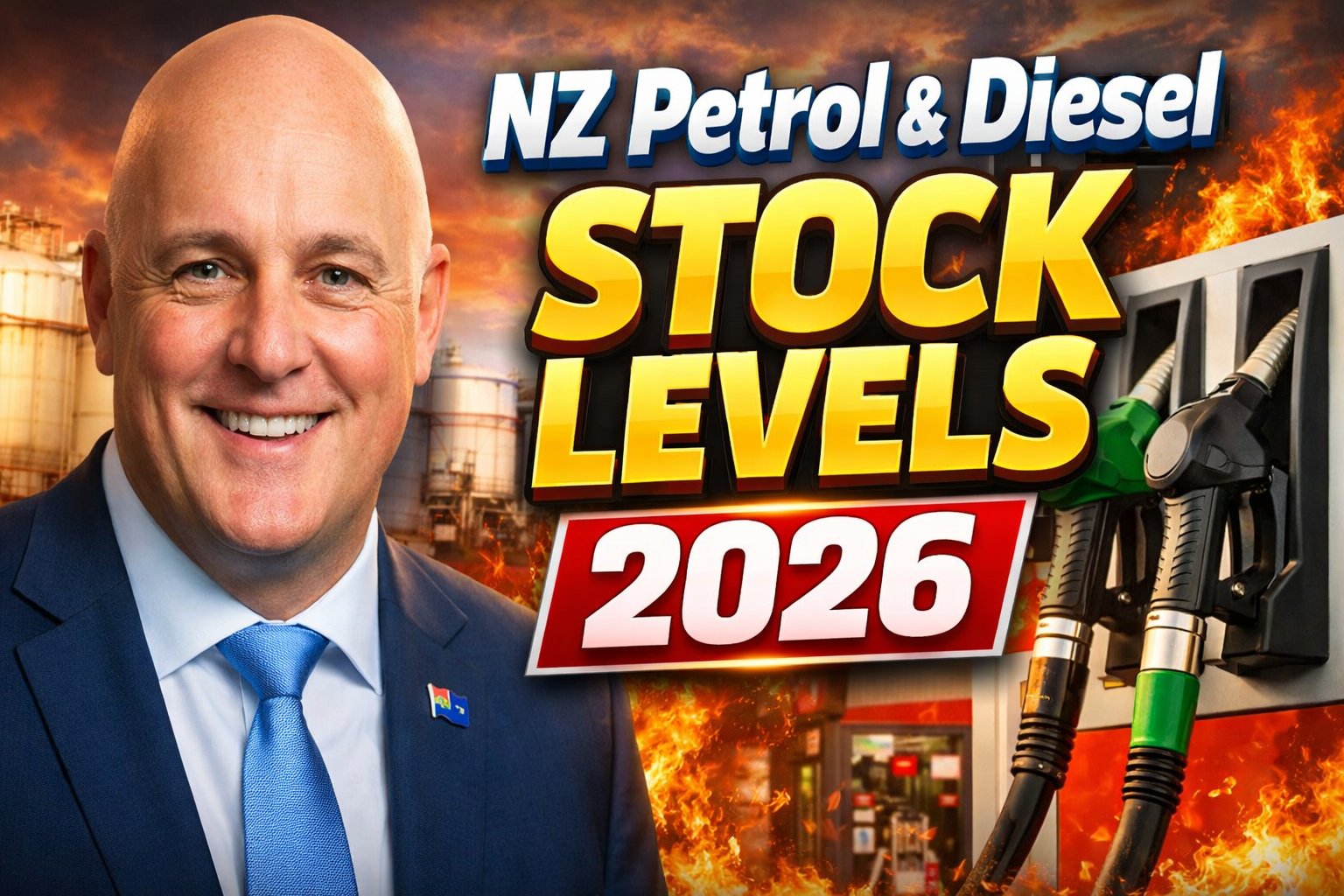 NZ Petrol & Diesel Stock Levels 2026 – Nicola Willis Fuel Supply Update