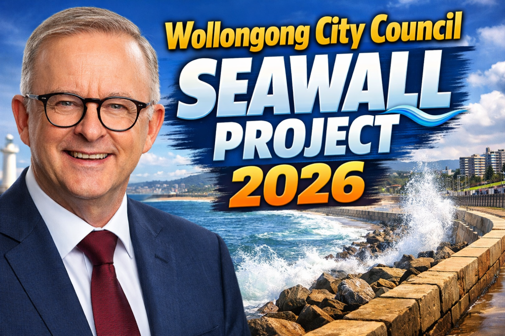 Wollongong City Council Seawall Project 2026 Coastal Protection Boost for North Wollongong Beach